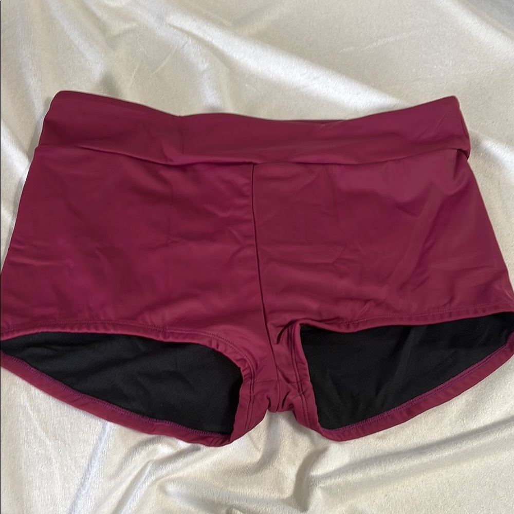 Maurices Maroon Short Swim Bottom